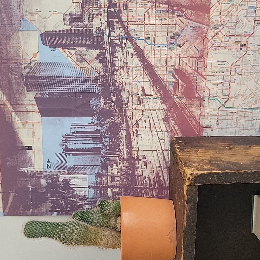 LA cityscape art- MAP art